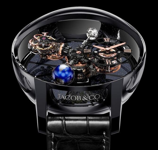 Replica Jacob & Co. ASTRONOMIA TOURBILLON BLACK CERAMIC ROSE GOLD MOVEMENT watch AT100.95.KN.SD.B price